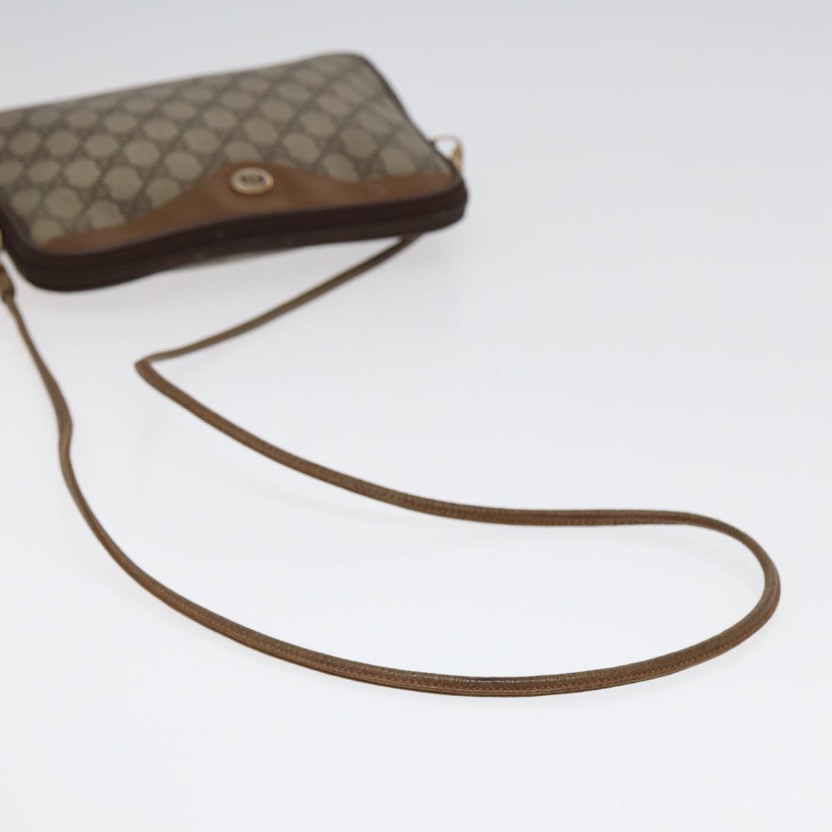 GUCCI GG Supreme Shoulder Bag PVC Leather Beige Gold 97 02 068 bs17607