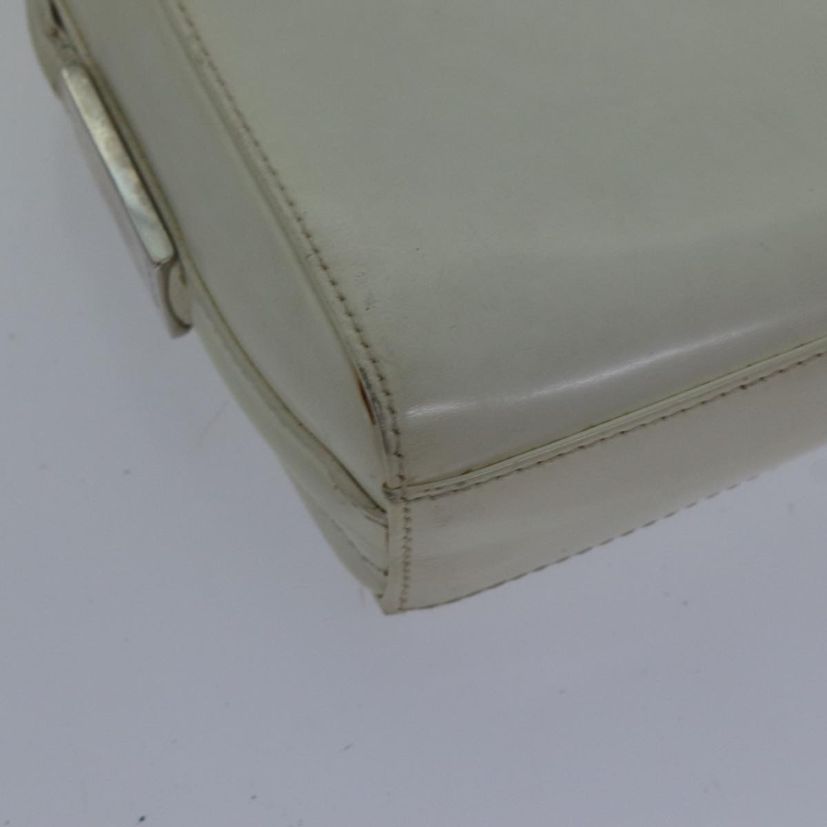 GUCCI Shoulder Bag Leather White Silver 007 1014 0274 bs17611