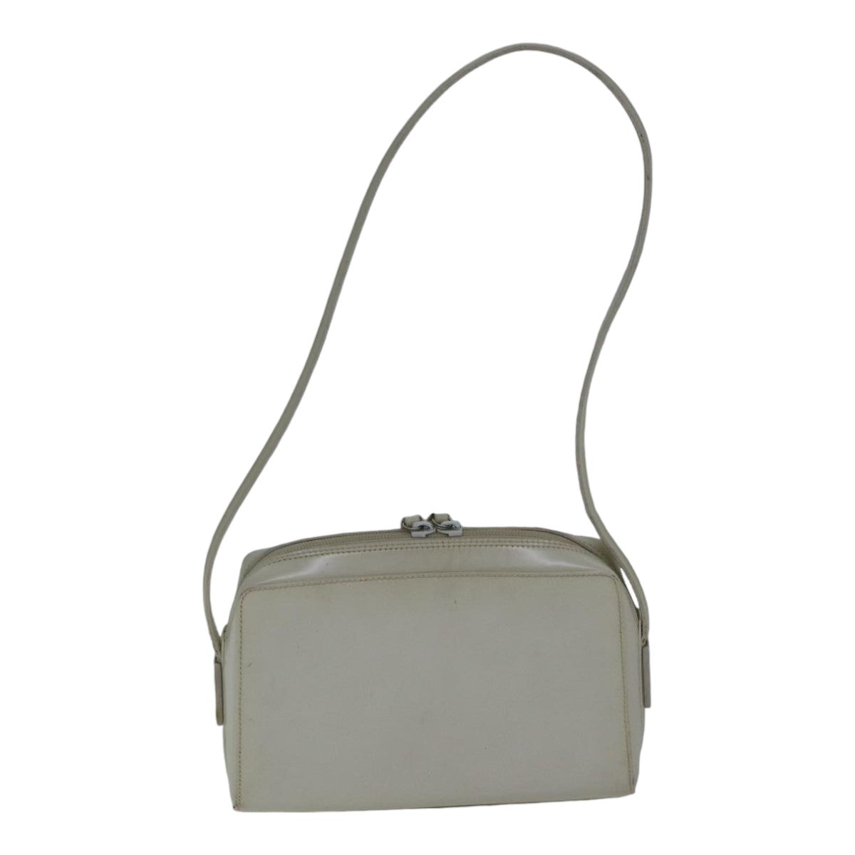 GUCCI Shoulder Bag Leather White Silver 007 1014 0274 bs17611