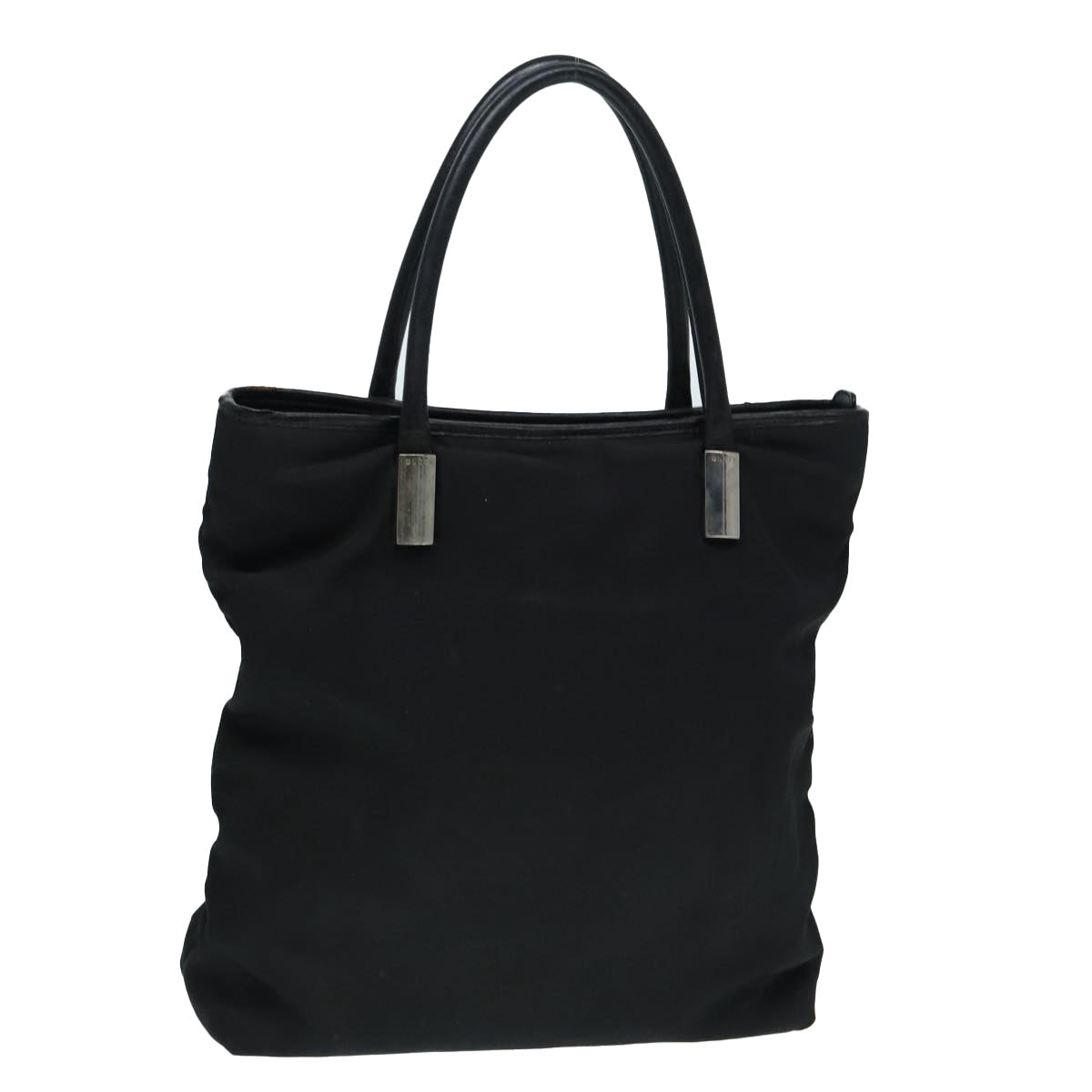 GUCCI Hand Bag Nylon Black Silver 002 2123 0458 bs17662