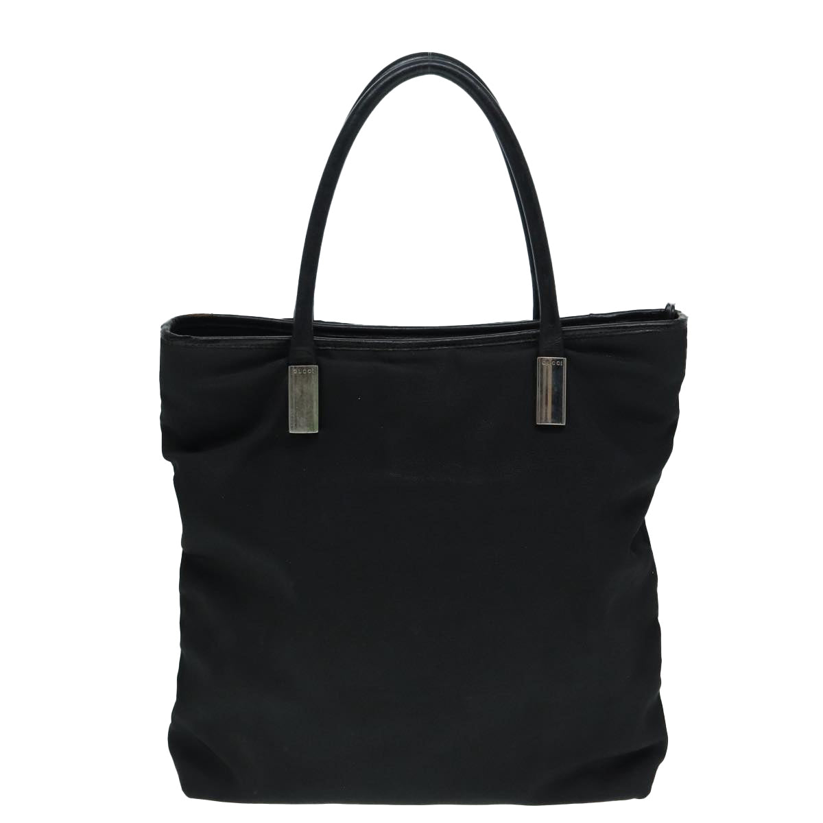 GUCCI Hand Bag Nylon Black Silver 002 2123 0458 bs17662