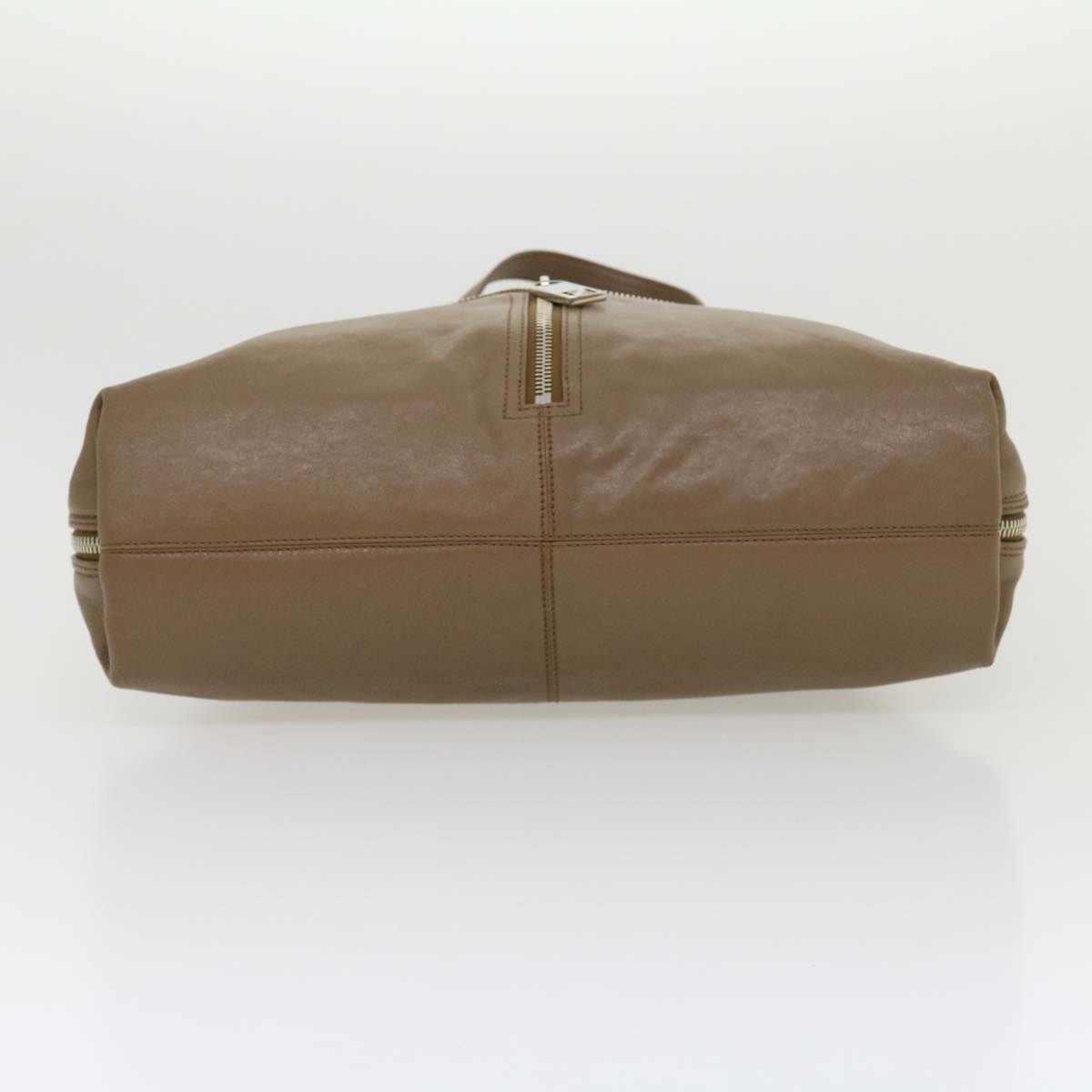 FENDI Tote Bag Leather Gray bs1776