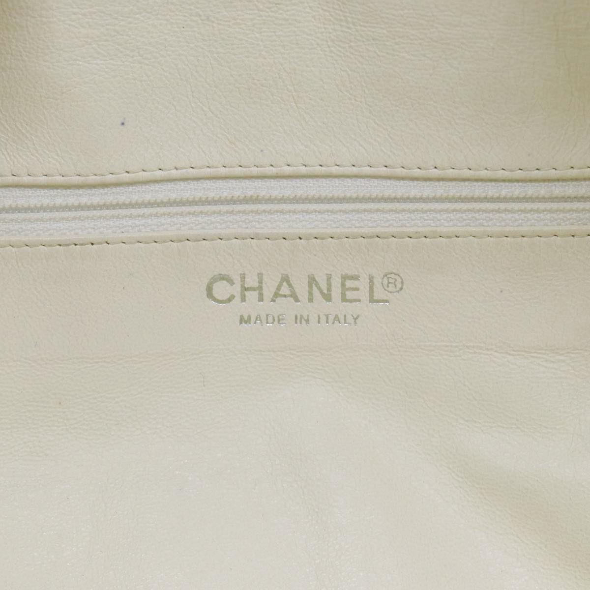 CHANEL Hand Bag Canvas Gray Silver CC bs17832
