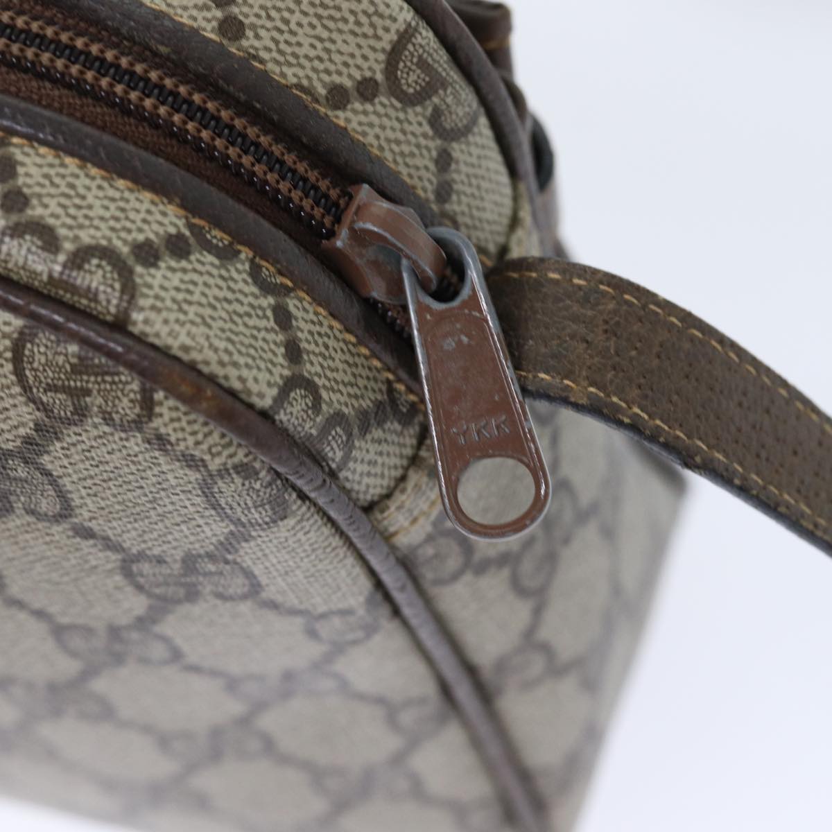 GUCCI GG Supreme Shoulder Bag PVC Leather Beige 001 115 0117 bs17951