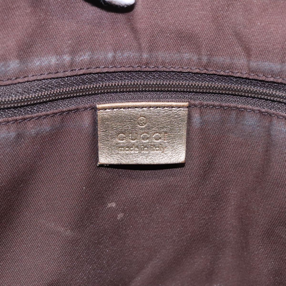GUCCI GG Canvas Tote Bag Gold Tone bs18147
