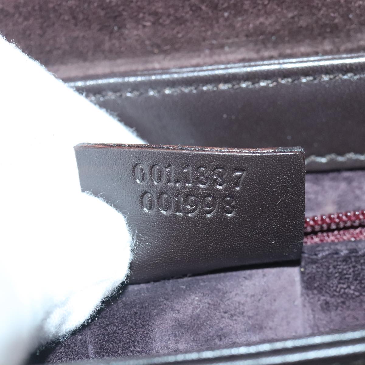 GUCCI Bamboo Hand Bag Leather 2way Brown bs18151