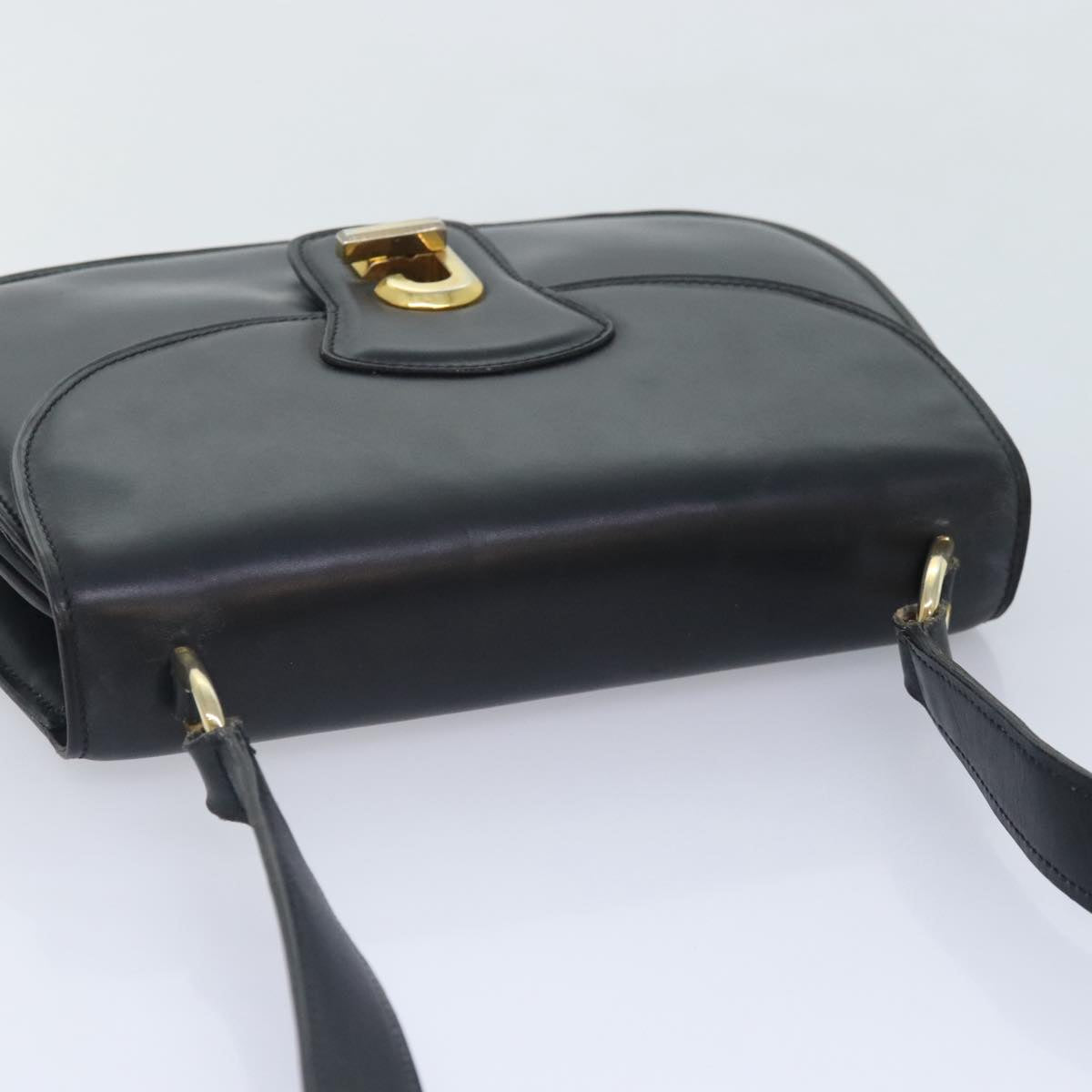 GUCCI Shoulder Bag Leather Black bs18161