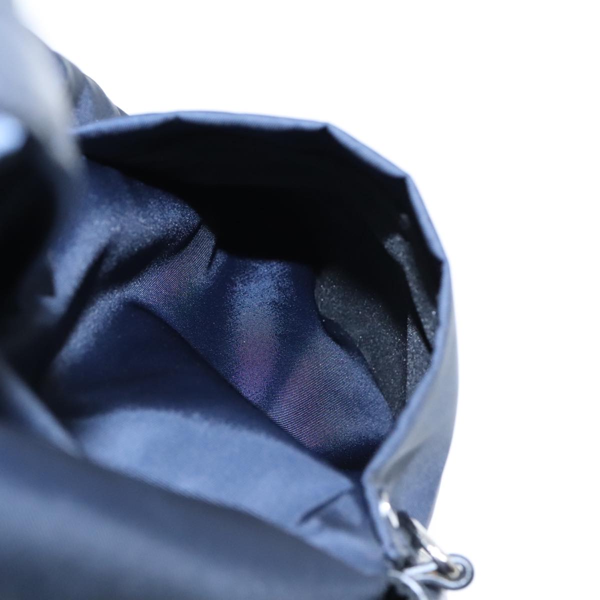 FENDI Backpack Nylon Navy Silver bs18443