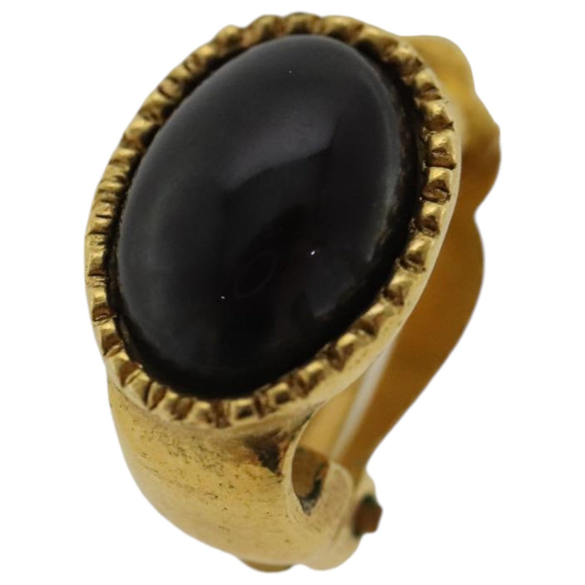 CHANEL Earring metal Gold Tone CC bs19064