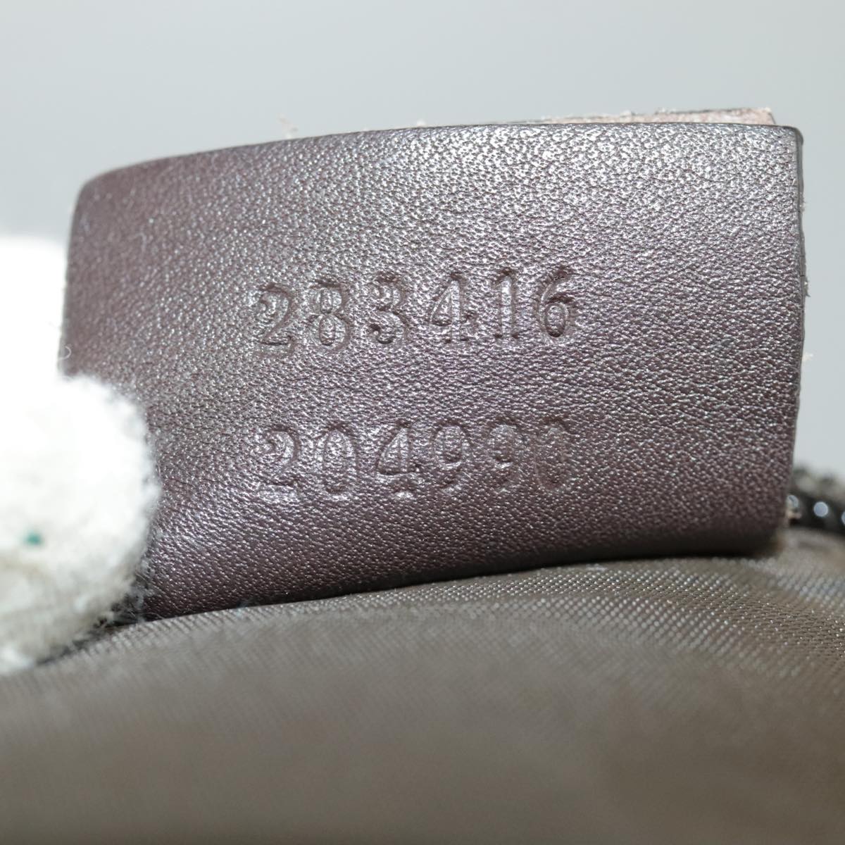 GUCCI GG Canvas Tote Bag Beige Silver 283416 bs19440