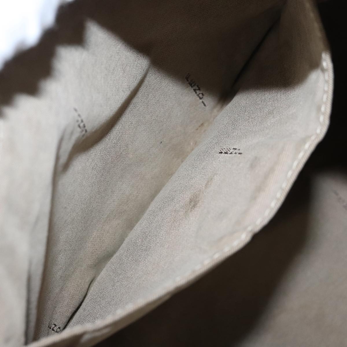 FENDI Zucchino Canvas Tote Bag Nylon Beige Gold bs19443