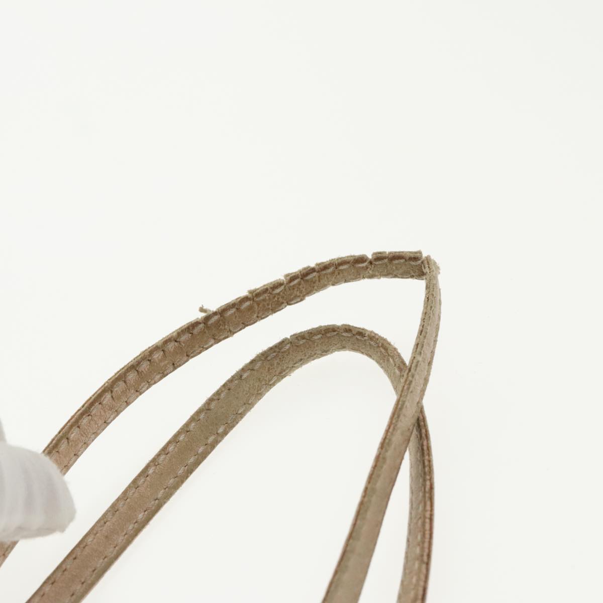 FENDI Zucchino Canvas Tote Bag Nylon Beige Gold bs19443