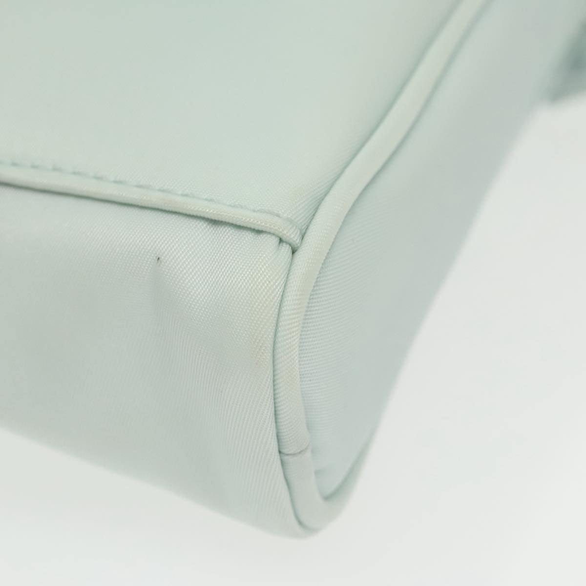 FENDI Shoulder Bag Nylon Light Blue Silver bs19694