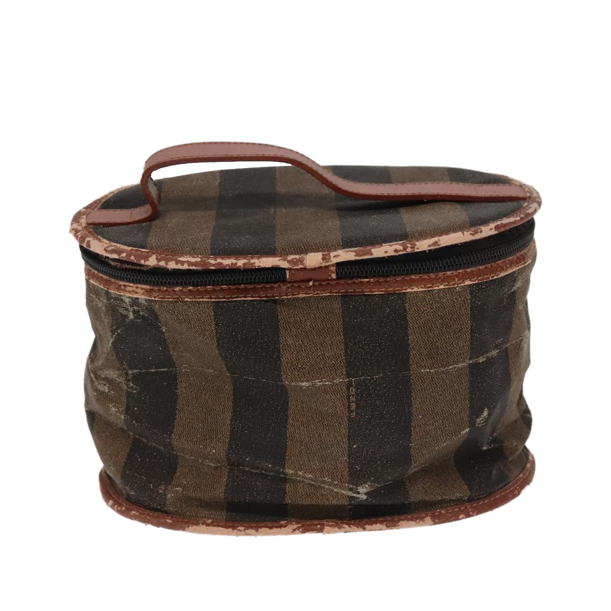 FENDI Pecan Canvas Vanity Cosmetic Pouch 2Set Black Brown bs20219