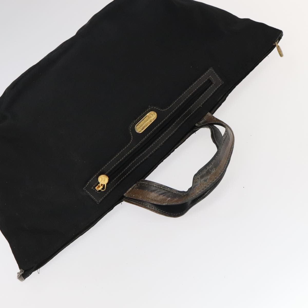 FENDI Pecan Canvas Hand Bag 4Set Black Brown bs20220