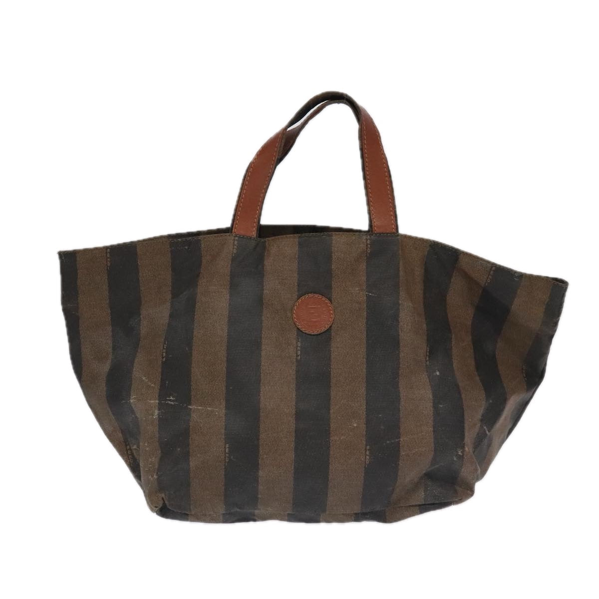 FENDI Pecan Canvas Hand Bag 4Set Black Brown bs20220