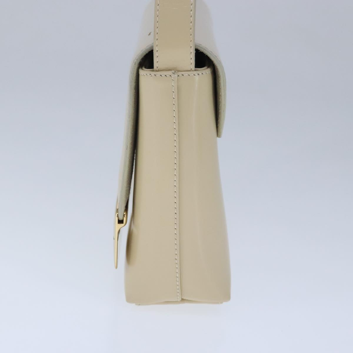 GUCCI Shoulder Bag Enamel Beige Gold 007 3444 0282 bs20332