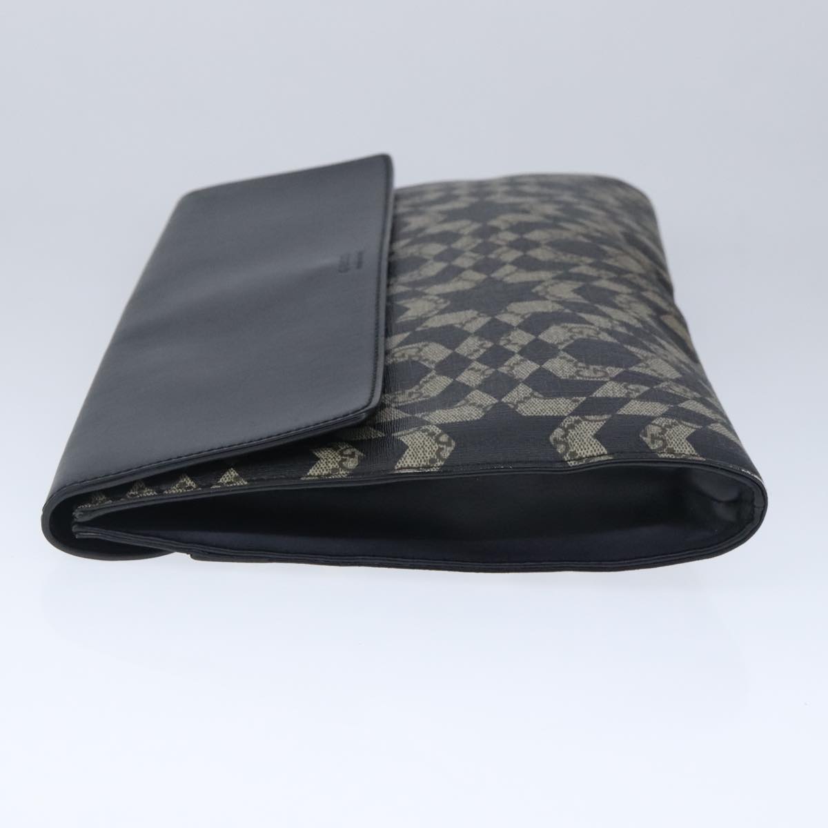 GUCCI GG Supreme Caleido Clutch Bag PVC Beige Silver 406725 bs20347