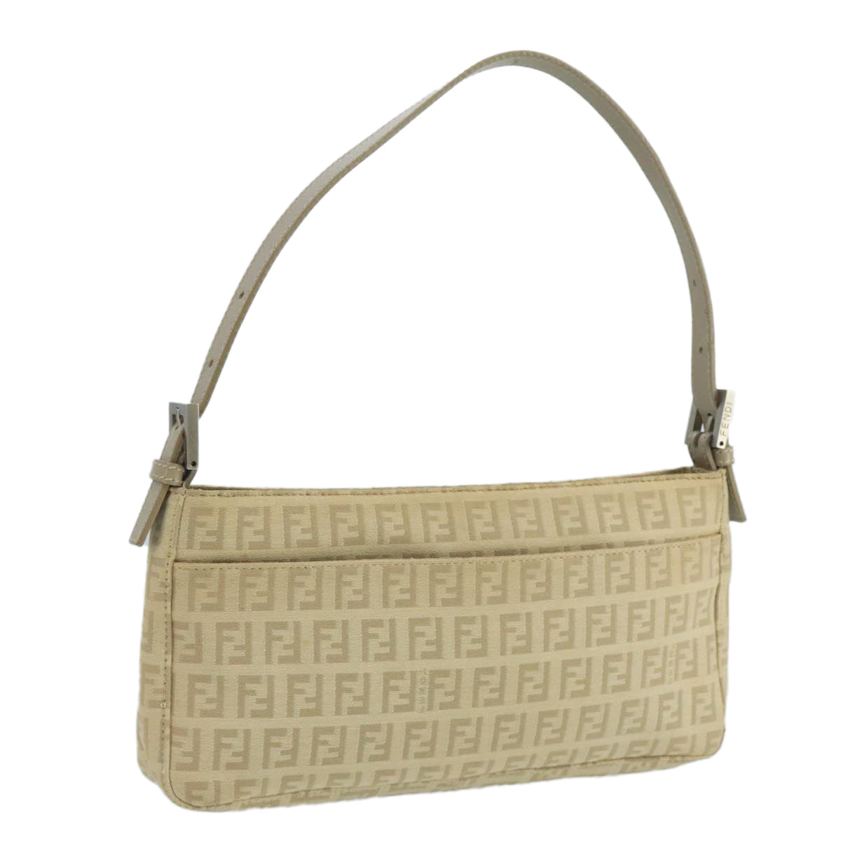 FENDI Zucchino Canvas Hand Bag Beige bs20575