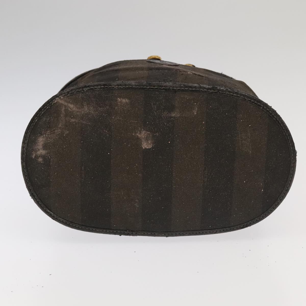 FENDI Pecan Canvas Vanity Pouch 2Set Black Brown bs20764