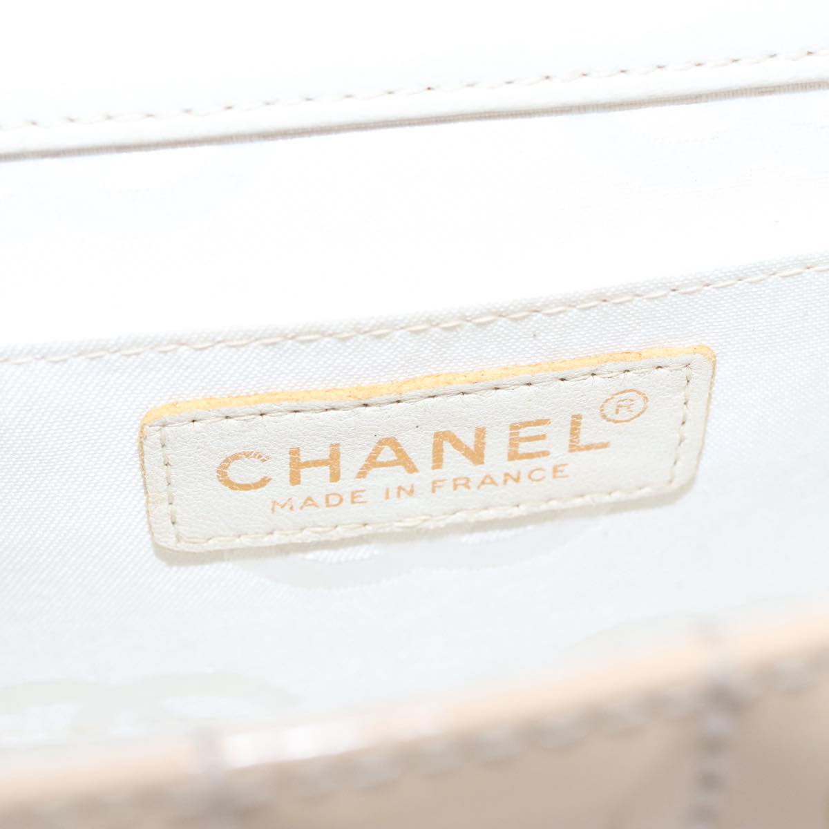 CHANEL Choco Bar Chain Shoulder Bag Patent Leather Pink Gold CC bs20804