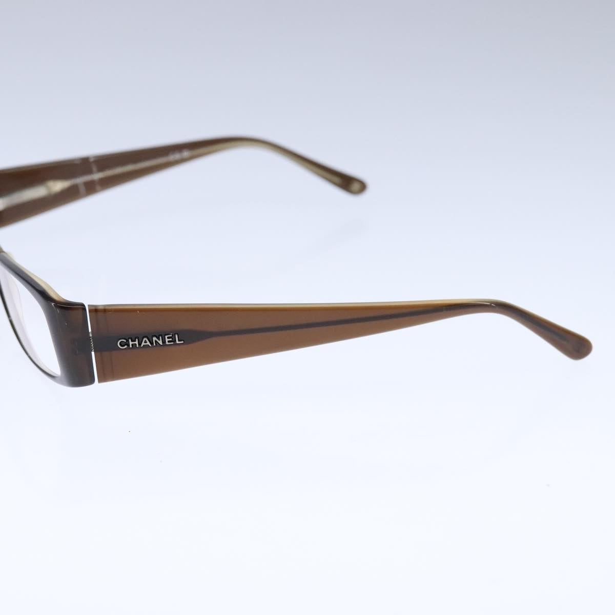 CHANEL Sunglasses Plastic Dark Brown CC bs21017
