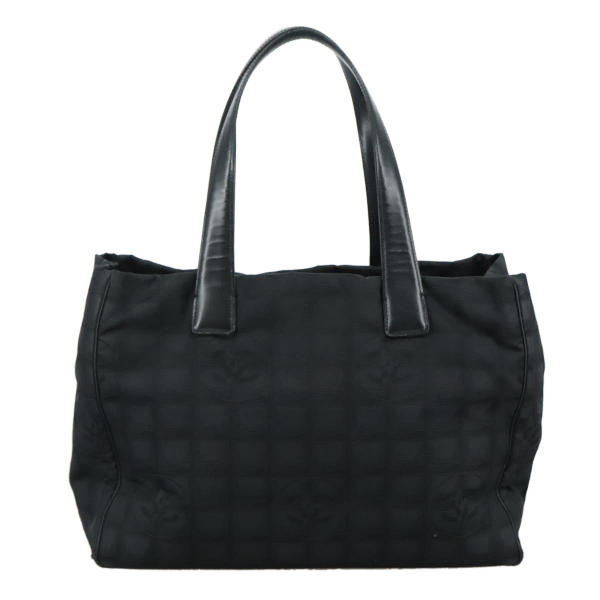 CHANEL New Travel line Tote Bag Nylon Black CC bs21058