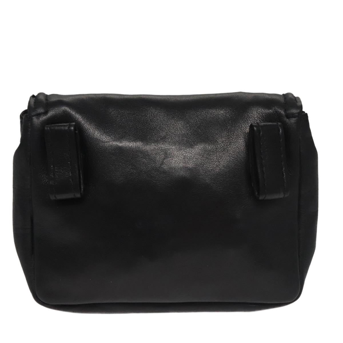CHANEL Waist bag Lamb Skin Black CC bs21336