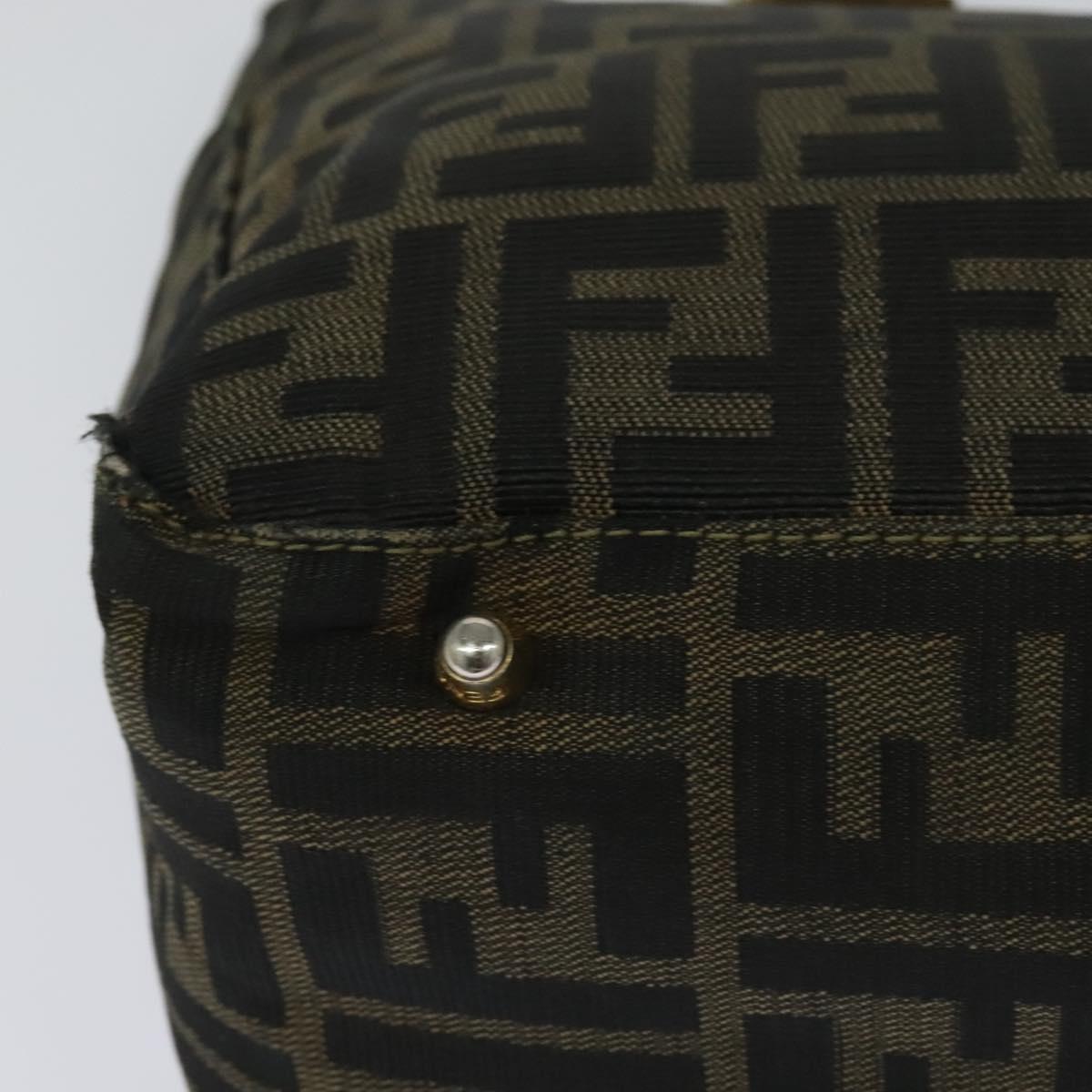FENDI Zucca Canvas Hand Bag Brown bs22272