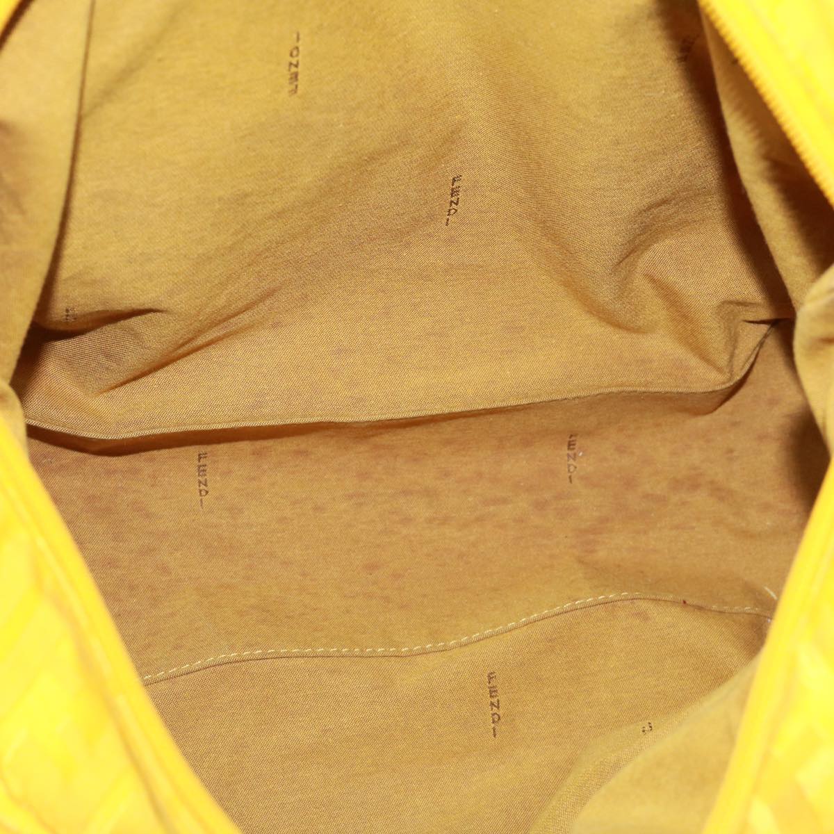 FENDI Zucca Canvas Tote Bag Nylon Yellow bs2911