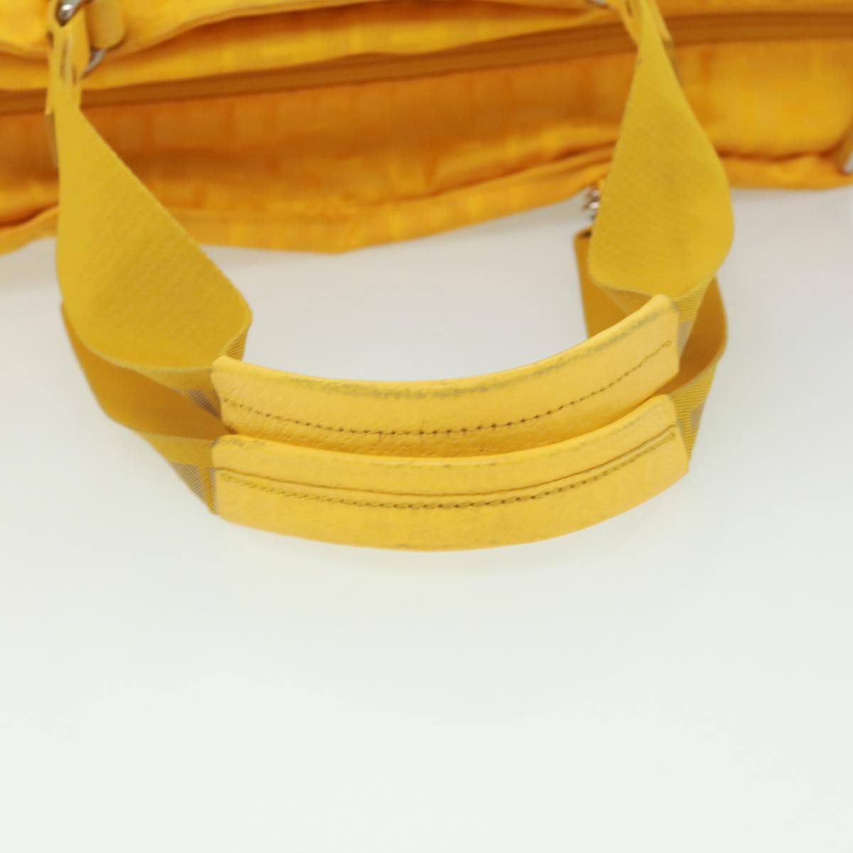 FENDI Zucca Canvas Tote Bag Nylon Yellow bs2911