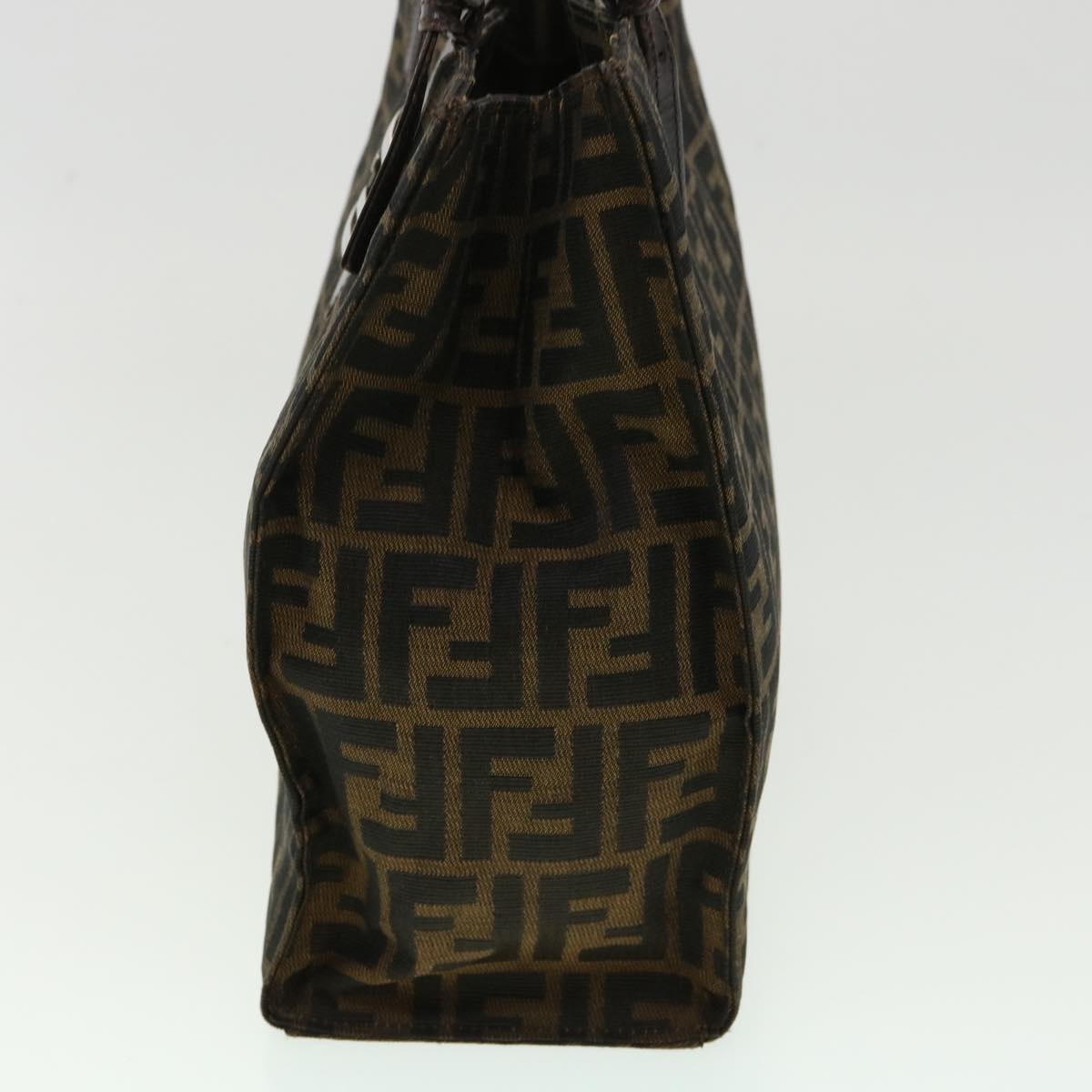 FENDI Zucca Canvas Tote Bag Brown Black bs3224