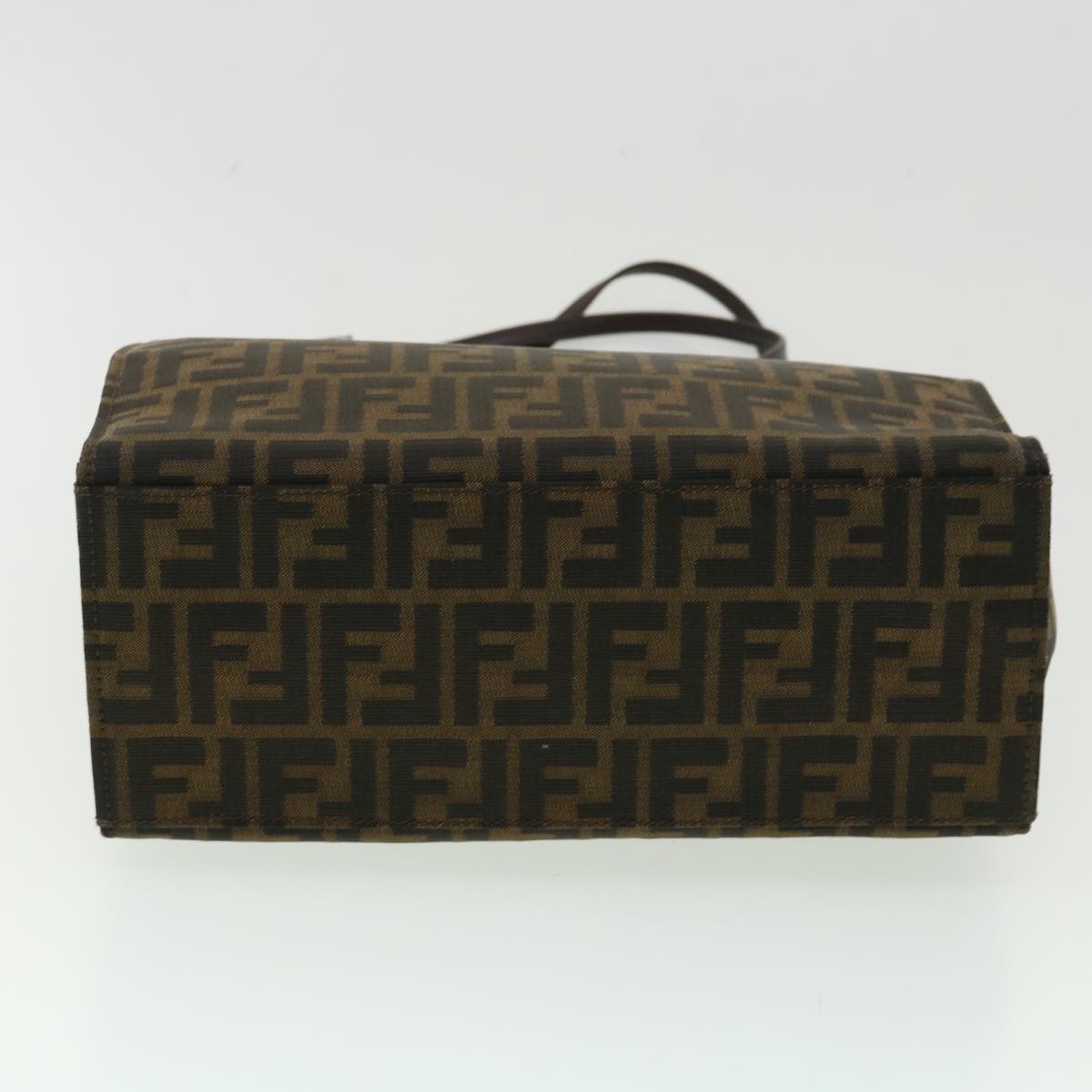 FENDI Zucca Canvas Tote Bag Brown Black bs3224