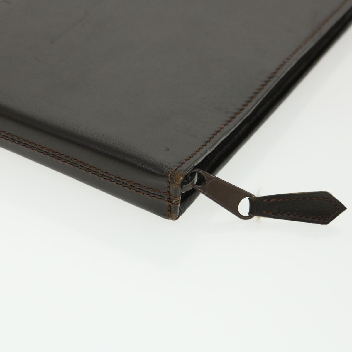 GUCCI Web Sherry Line Necktie Case Leather Brown Green Red bs3500