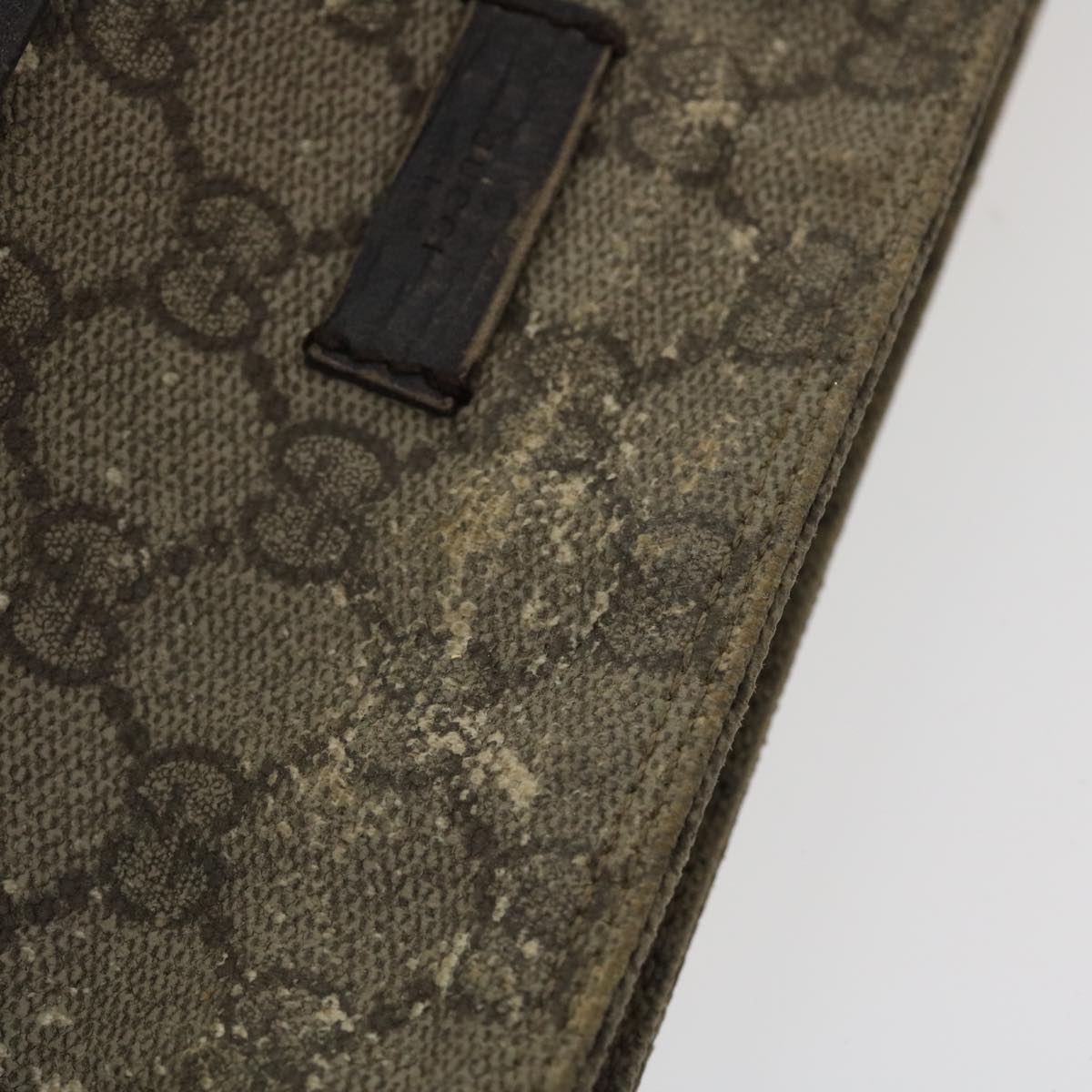 GUCCI GG Canvas Shoulder Bag PVC Leather Beige bs3746