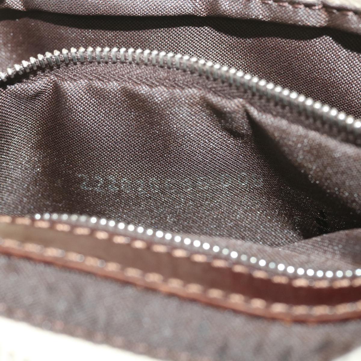 FENDI Zucca Canvas Shoulder Bag Beige bs3996