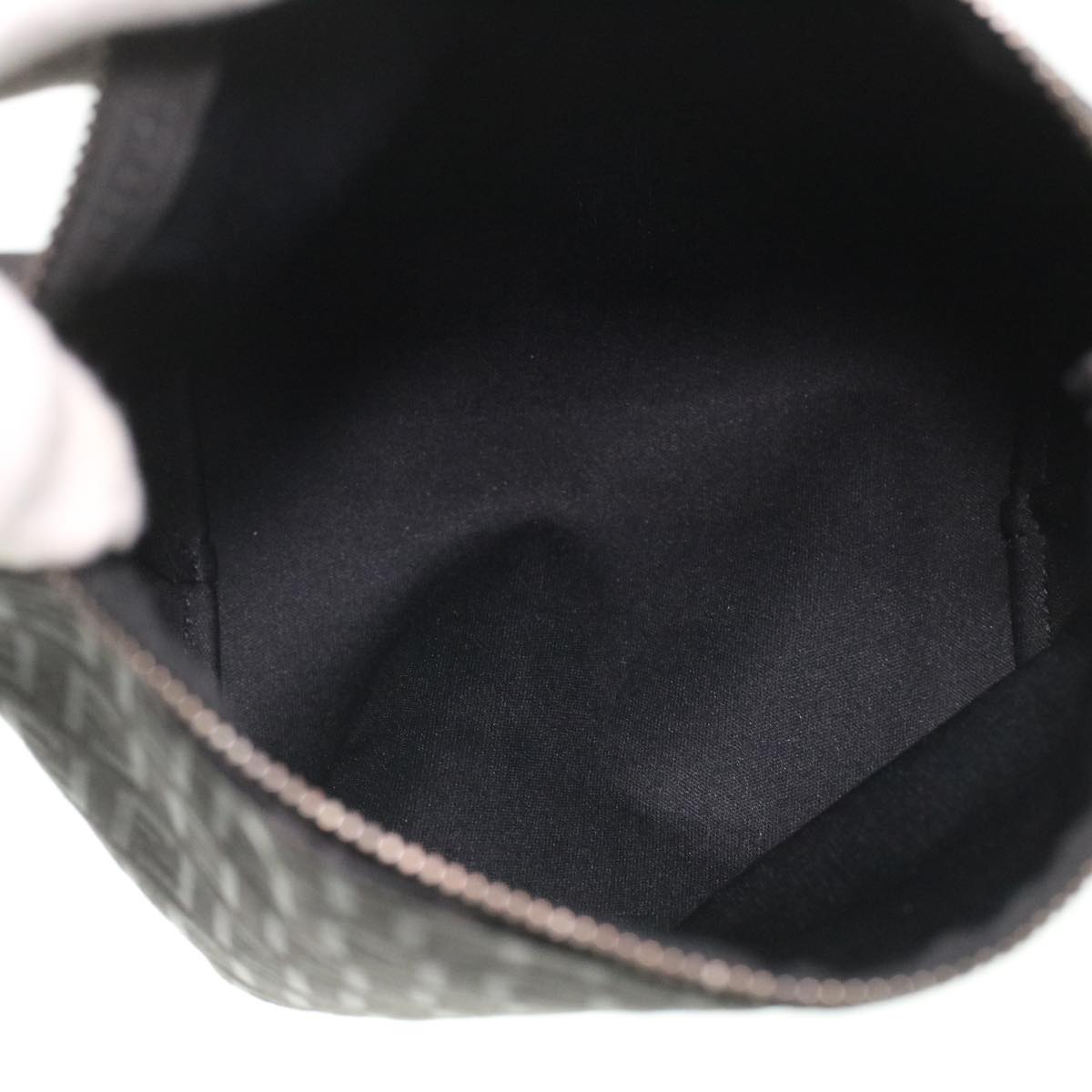 FENDI Zucchino Canvas Hand Bag Black bs4045