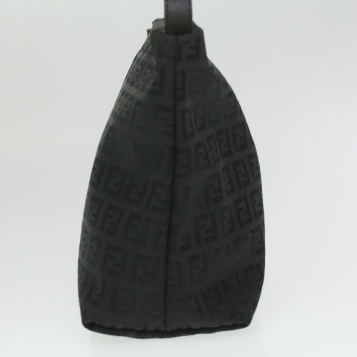 FENDI Zucchino Canvas Hand Bag Black bs4045