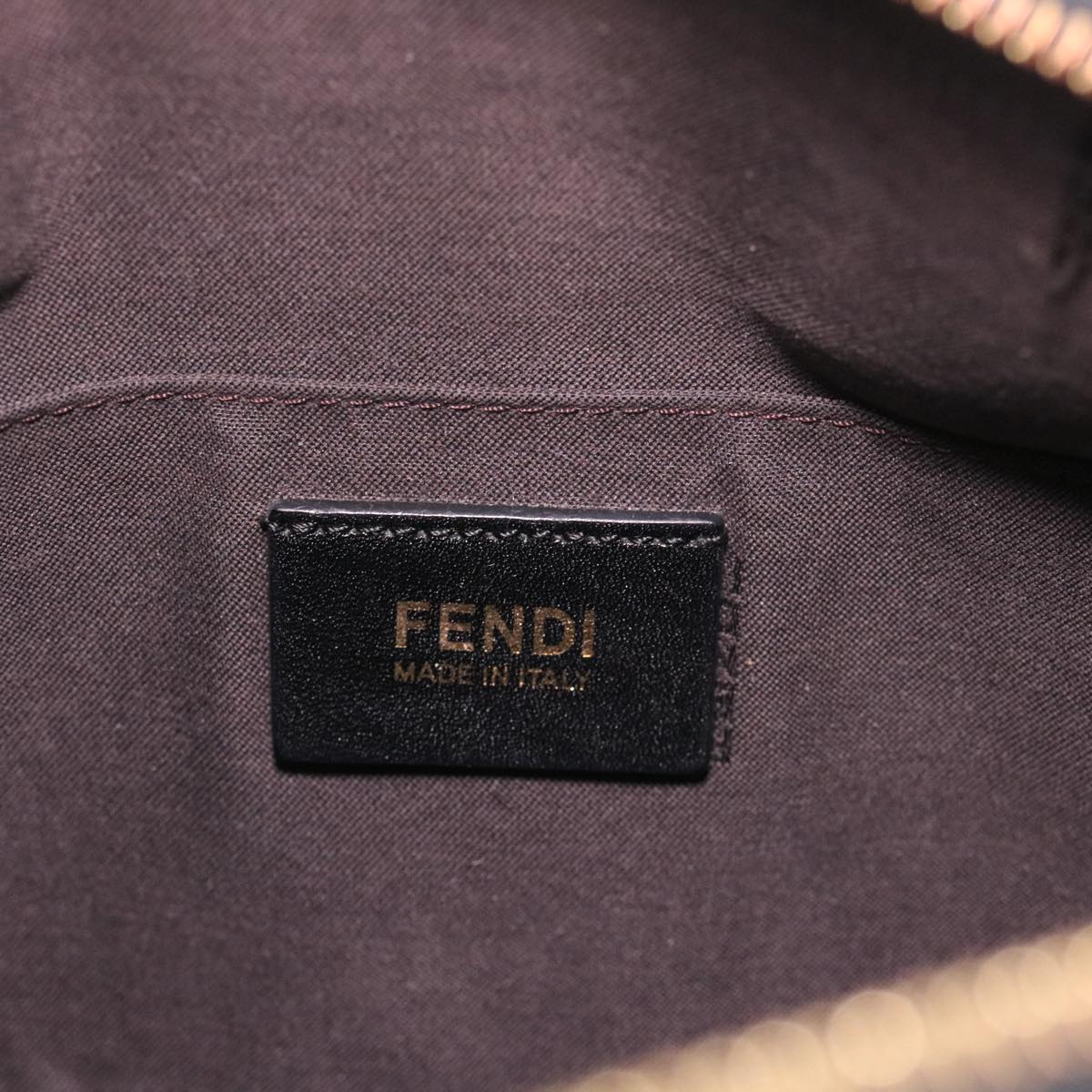 FENDI Zucchino Canvas Shoulder Bag Black 8BT206-FB5 129-2580 bs4435