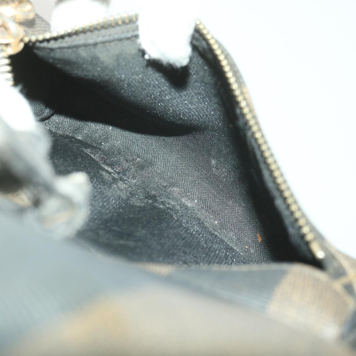 FENDI Pecan Canvas Backpack Brown Black bs4573