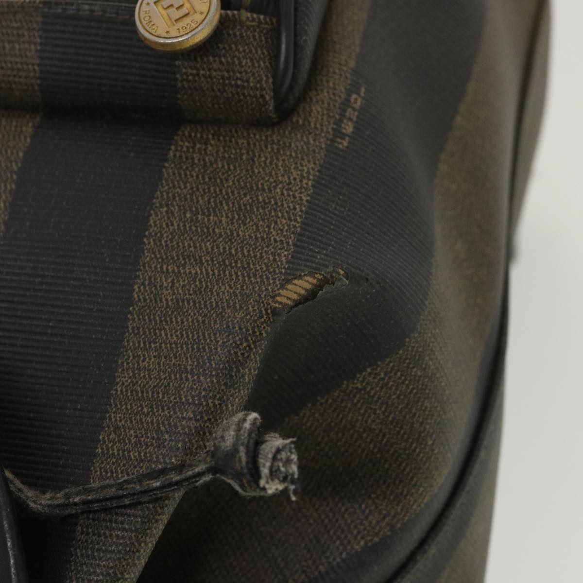 FENDI Pecan Canvas Backpack Brown Black bs4573