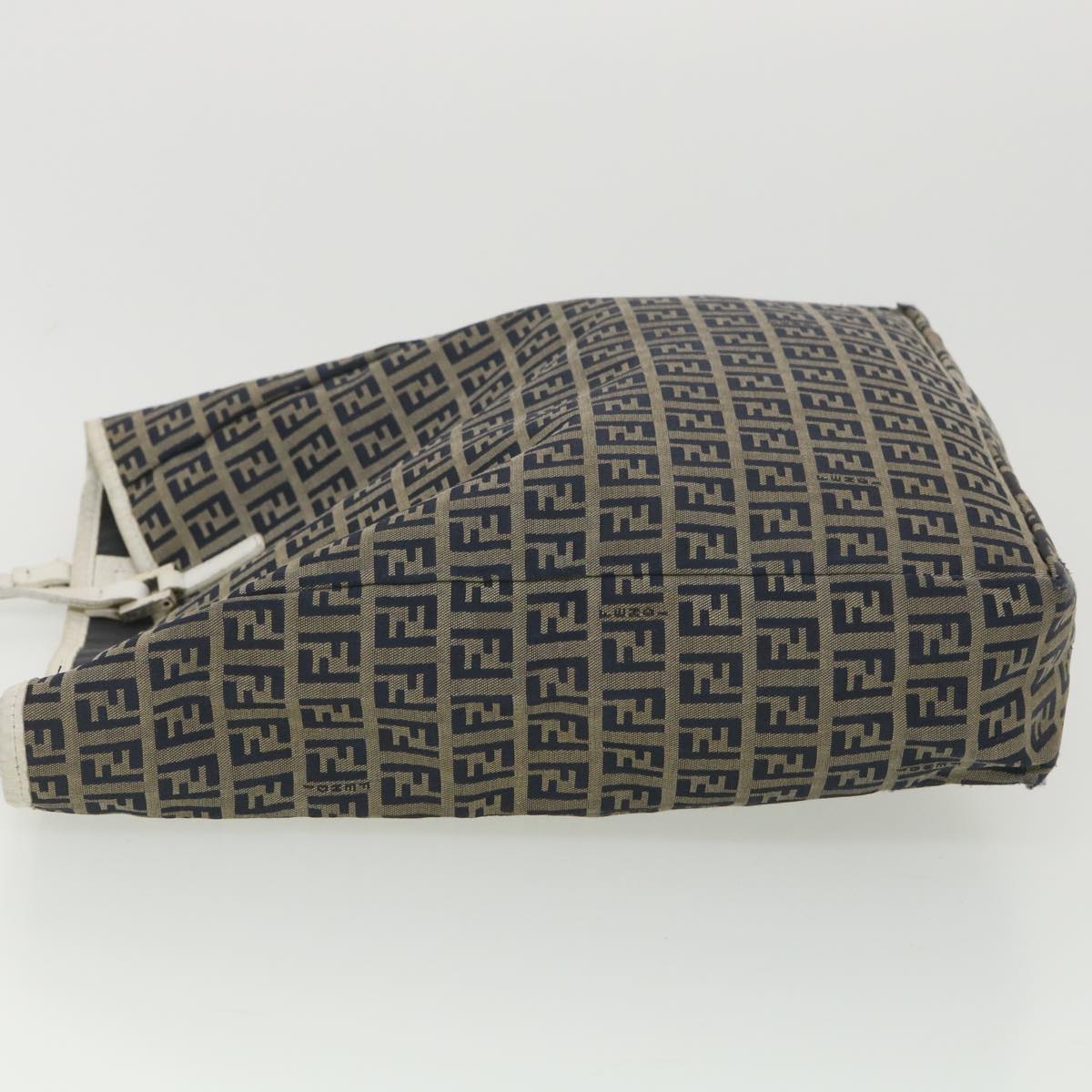 FENDI Zucchino Canvas Tote Bag Navy 3677 8BH006 028 bs4584