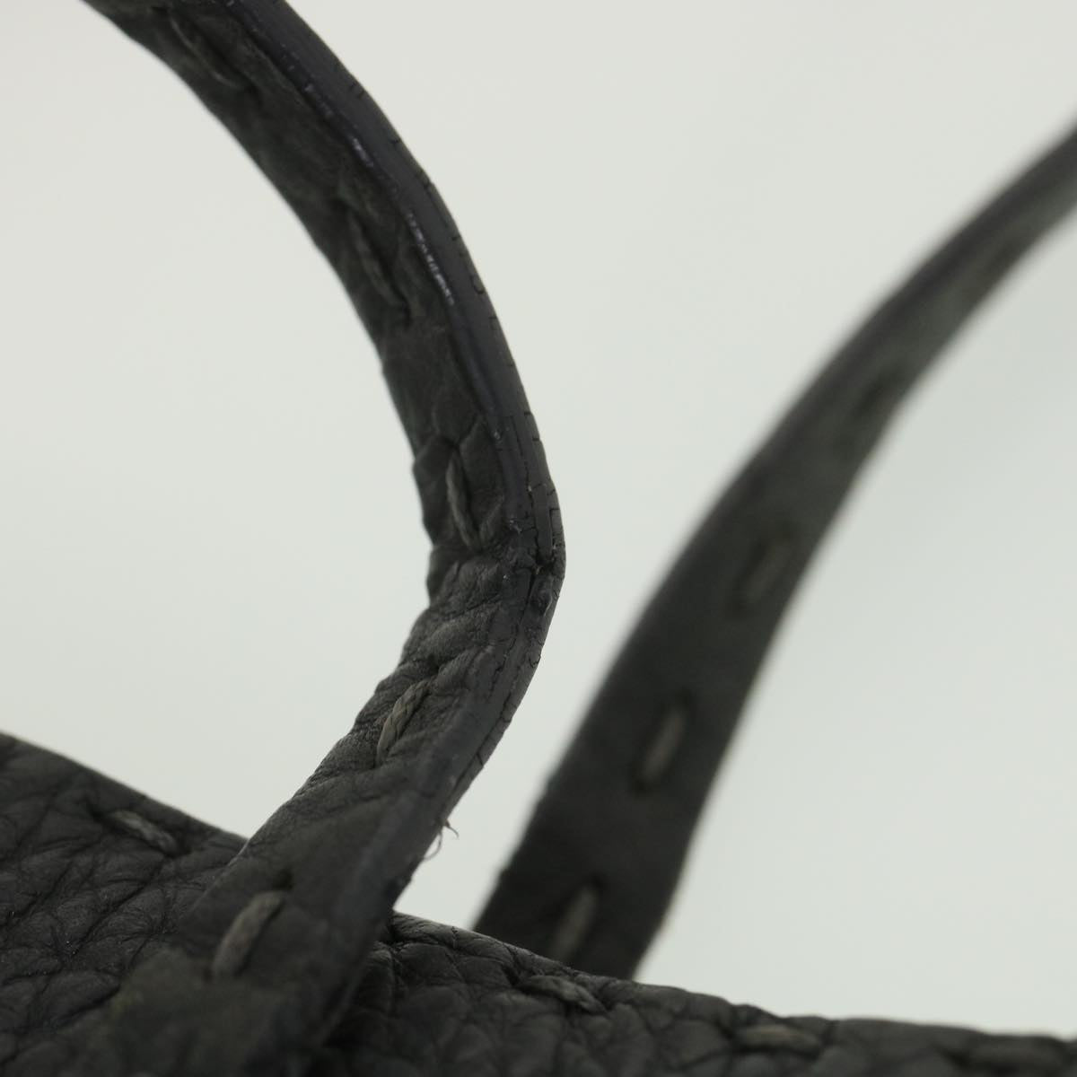 FENDI Celeria Tote Bag Leather Gray bs4608