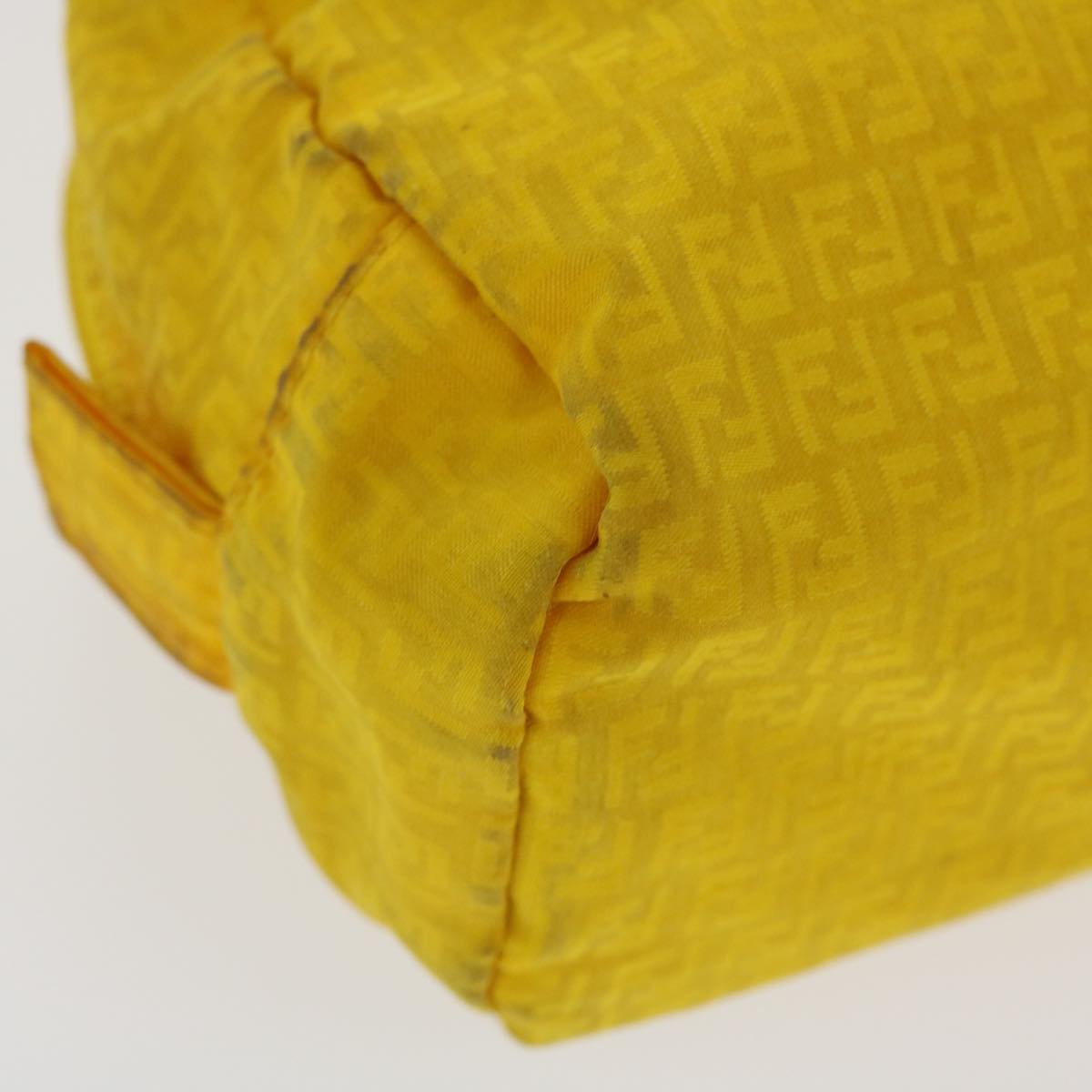FENDI Zucchino Canvas Pouch Yellow bs4618