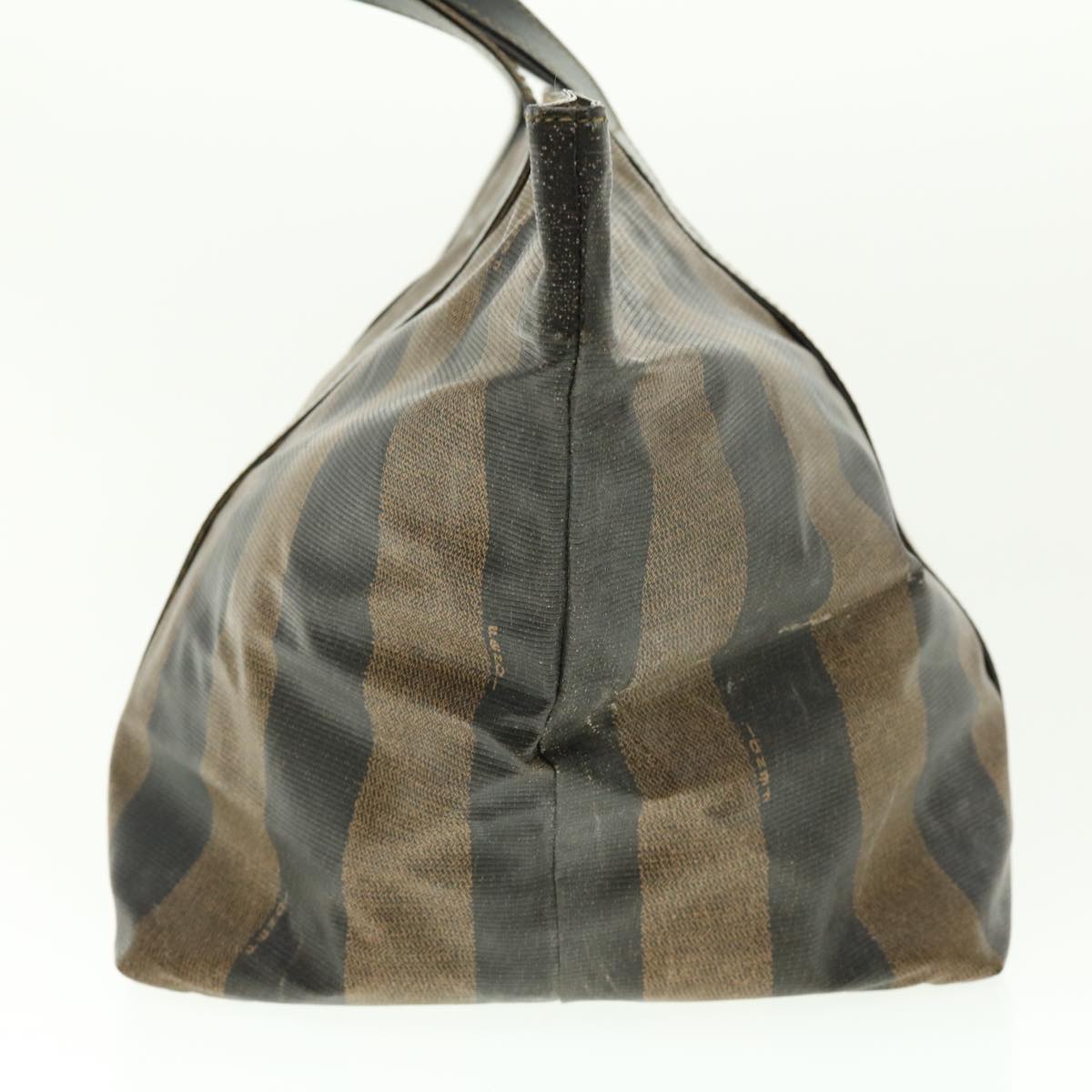 FENDI Pecan Canvas Tote Bag Brown Black bs4792