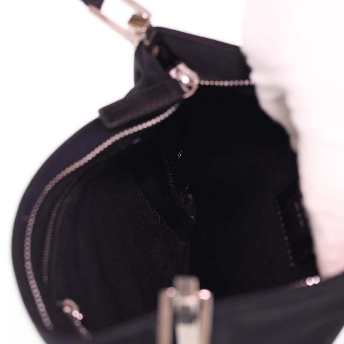 FENDI Shoulder Bag Nylon Black bs4810