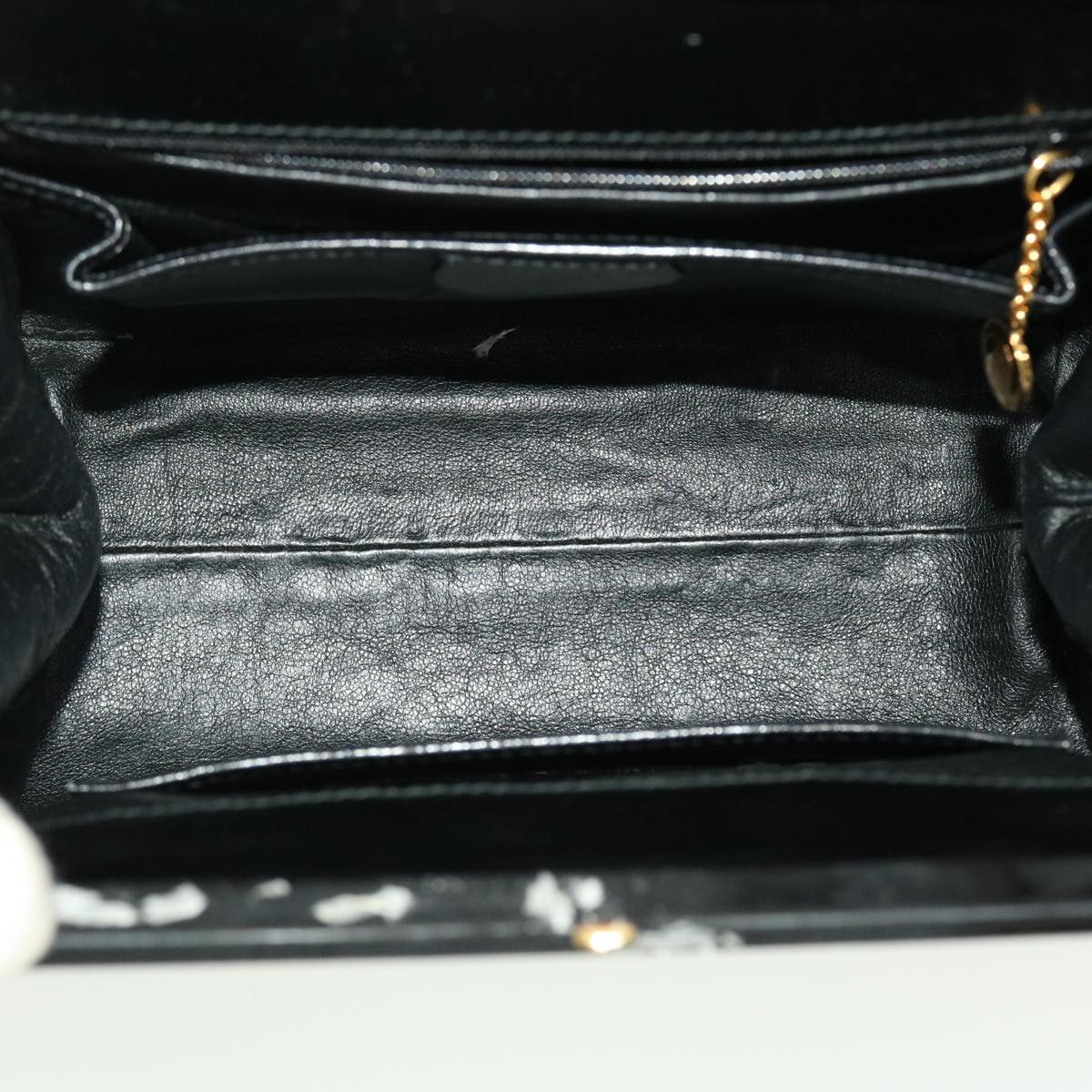 GUCCI Pouch Hand Bag Patent 2Set Black bs4845