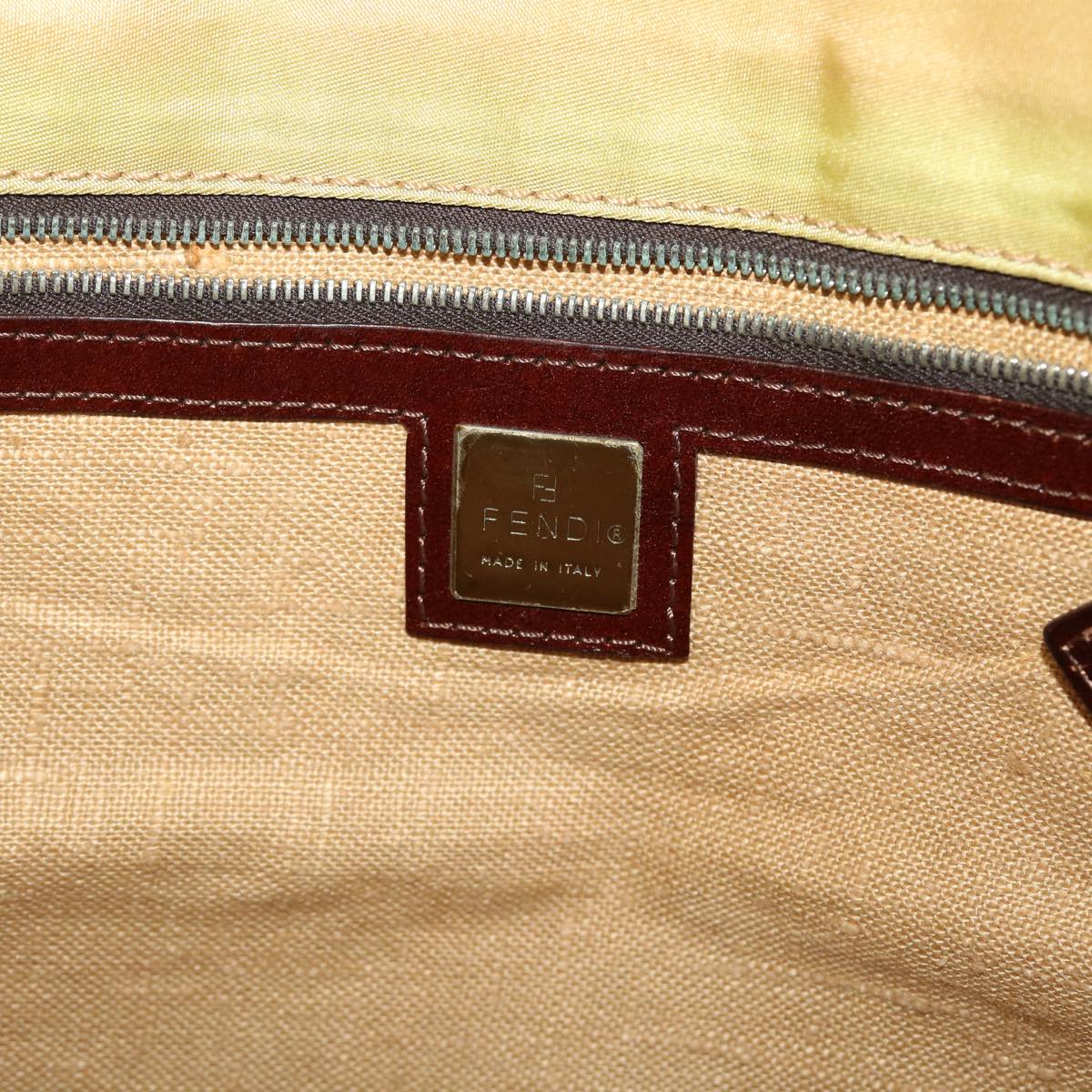 FENDI Tote Bag Nylon Khaki bs4859