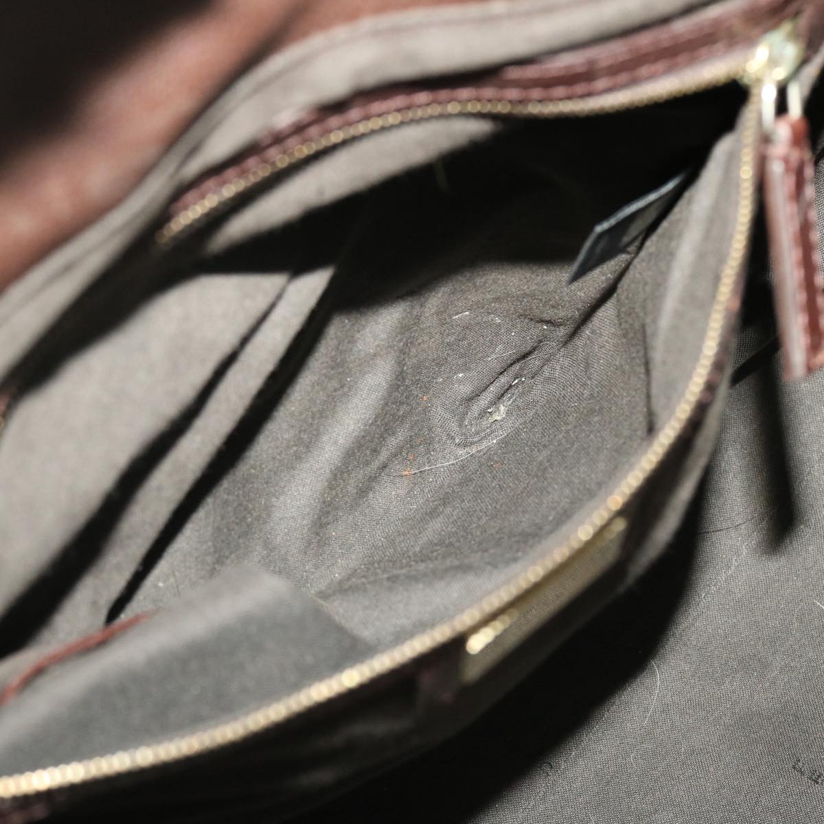 FENDI Zucca Canvas Shoulder Bag Brown bs4889