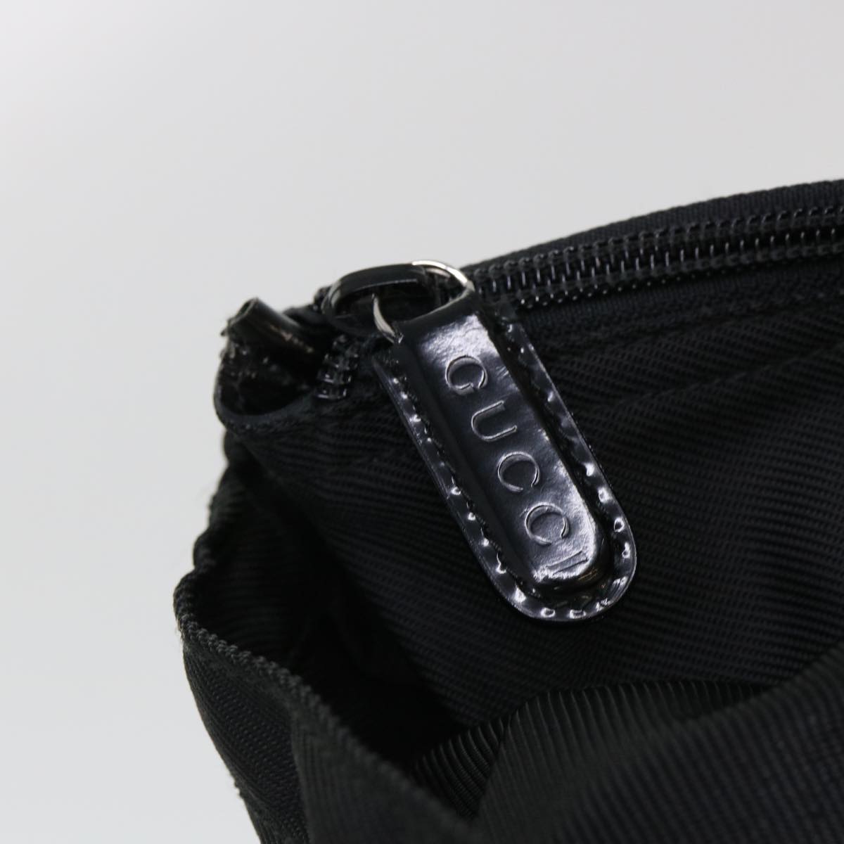 GUCCI Bamboo Tote Bag Nylon Black bs4991